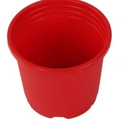 CGASPL 4" Flower Pot Red Colour Sunrise Series (10 Cm)