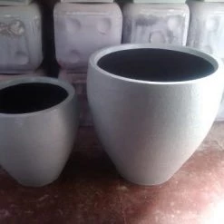 CGASPL Iris Round Fiber Planter Pot-Planters