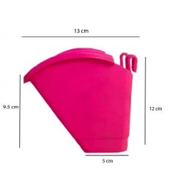 CGASPL Pink Vertical Hook Pot Big Pot-Planters 15 CGASPL Pink Vertical Hook Pot Big Pot-Planters