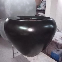 CGASPL Amaranthus 2 Round Fiber Planter Pot-Planters