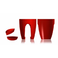 CGASPL Railing Planters High Quality Plastic Balcony Railing Planter (Red)