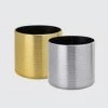 CGASPL Aluminium Ribbed Cylinder Pot (Chrome) 1 CGASPL Aluminium Ribbed Cylinder Pot (Chrome)