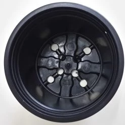 CGASPL Pot-Planters 10" Flower Pot Black Colour Sunrise Series (26 Cm) (Pack Of 12)