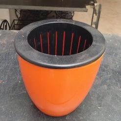 CGASPL Self Watering Planter 4", Orange (Pack Of 6) Pot-Planters