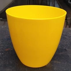 CGASPL Pot-Planters Self Watering Planter 4", Yellow (Pack Of 6)