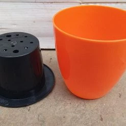 CGASPL Self Watering Planter 4", Orange (Pack Of 6) Pot-Planters 7 CGASPL Self Watering Planter 4