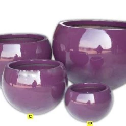 CGASPL Pot-Planters Shiny Violet Classic Bowl