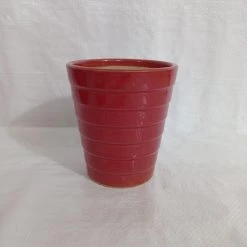 CGASPL Pot-Planters Small Red Round Ceramic Pot