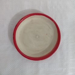 CGASPL Pot-Planters Small Red Round Ceramic Pot