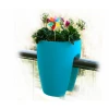 CGASPL Railing Planters High Quality Plastic Balcony Railing Planter (Turq)