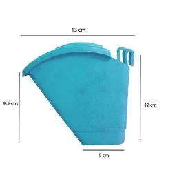 CGASPL Turq Vertical Hook Pot Big 13 CGASPL Turq Vertical Hook Pot Big