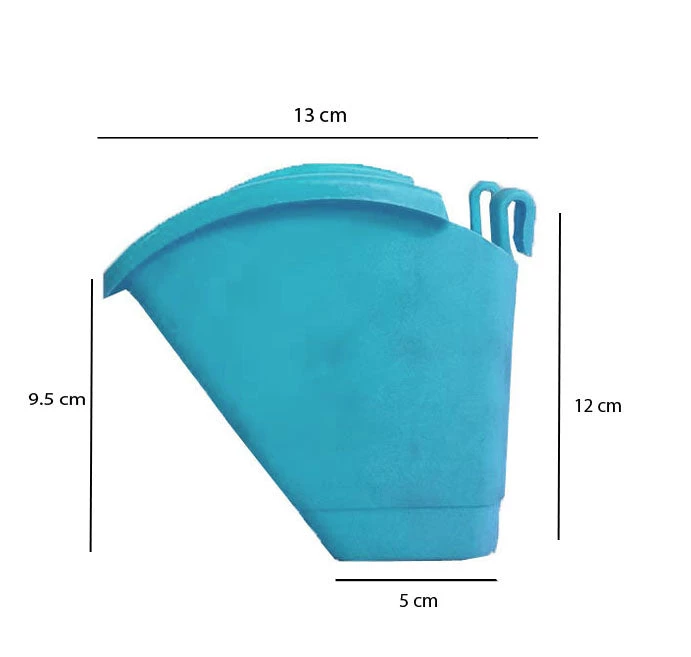 CGASPL Turq Vertical Hook Pot Big 7 CGASPL Turq Vertical Hook Pot Big