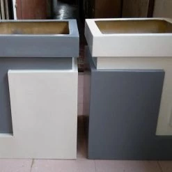 CGASPL Pot-Planters TWINTO Square Fiber Planter
