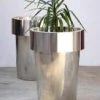 CGASPL Pot-Planters Stainles Steel SS Conical Designer Planter