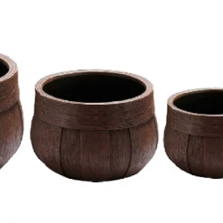 CGASPL Pot-Planters Barrel Planter Fiberglass Planters