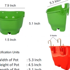 CGASPL Verticell Vertical Garden Wall Hanging Pot Violet Color