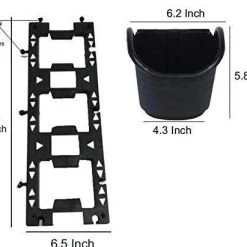CGASPL Vertical Wall Garden Model Vertimax, Black (1 Frame + 3 Pots)