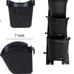 CGASPL Vertical Wall Garden Model Vertimax, Black (1 Frame + 3 Pots)