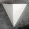CGASPL Pot-Planters WALL MOUNT PYRAMID Fiber Planter