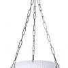 CGASPL Pot-Planters 16 Cm White Rattan Hanging Planter (Small)