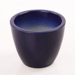 CGASPL Ceramic Pot Blue (Pack Of 3) Pot-Planters