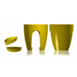 CGASPL High Quality Plastic Balcony Railing Planter (Yellow)